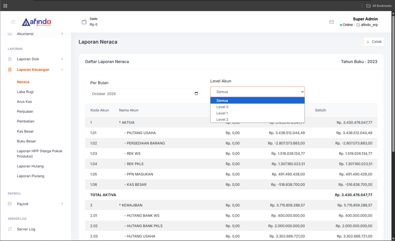 Screenshot ERP MANUFAKTUR TERINTEGRASI