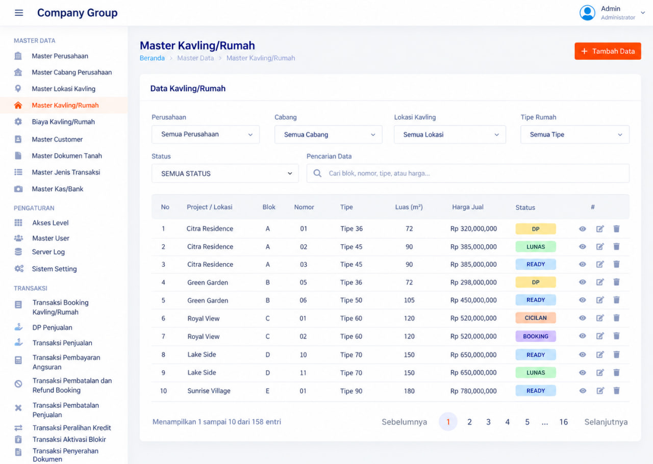 Screenshot PROPERTY MANAGEMENT SYSTEM