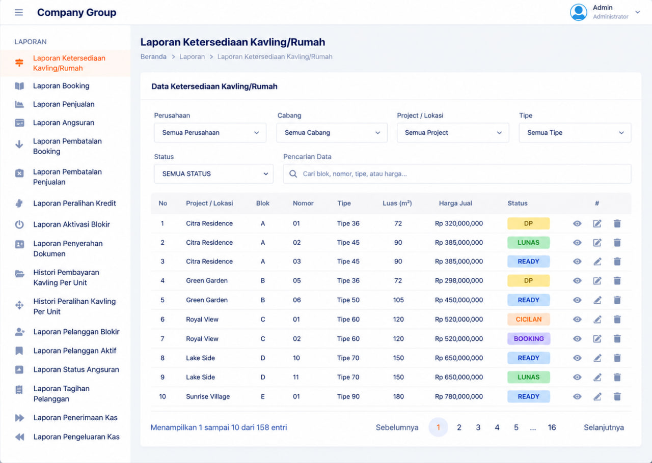 Screenshot PROPERTY MANAGEMENT SYSTEM