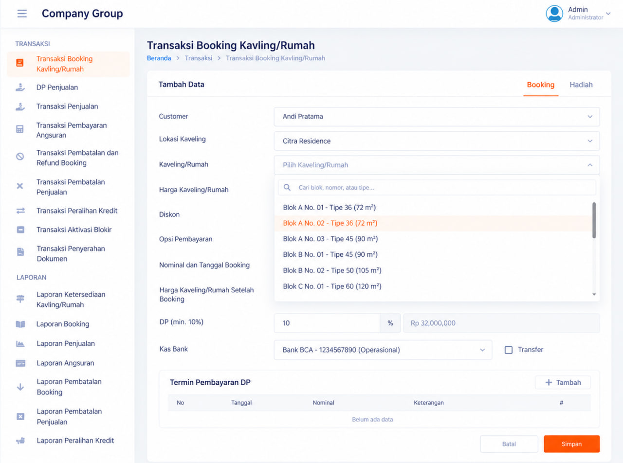Screenshot PROPERTY MANAGEMENT SYSTEM