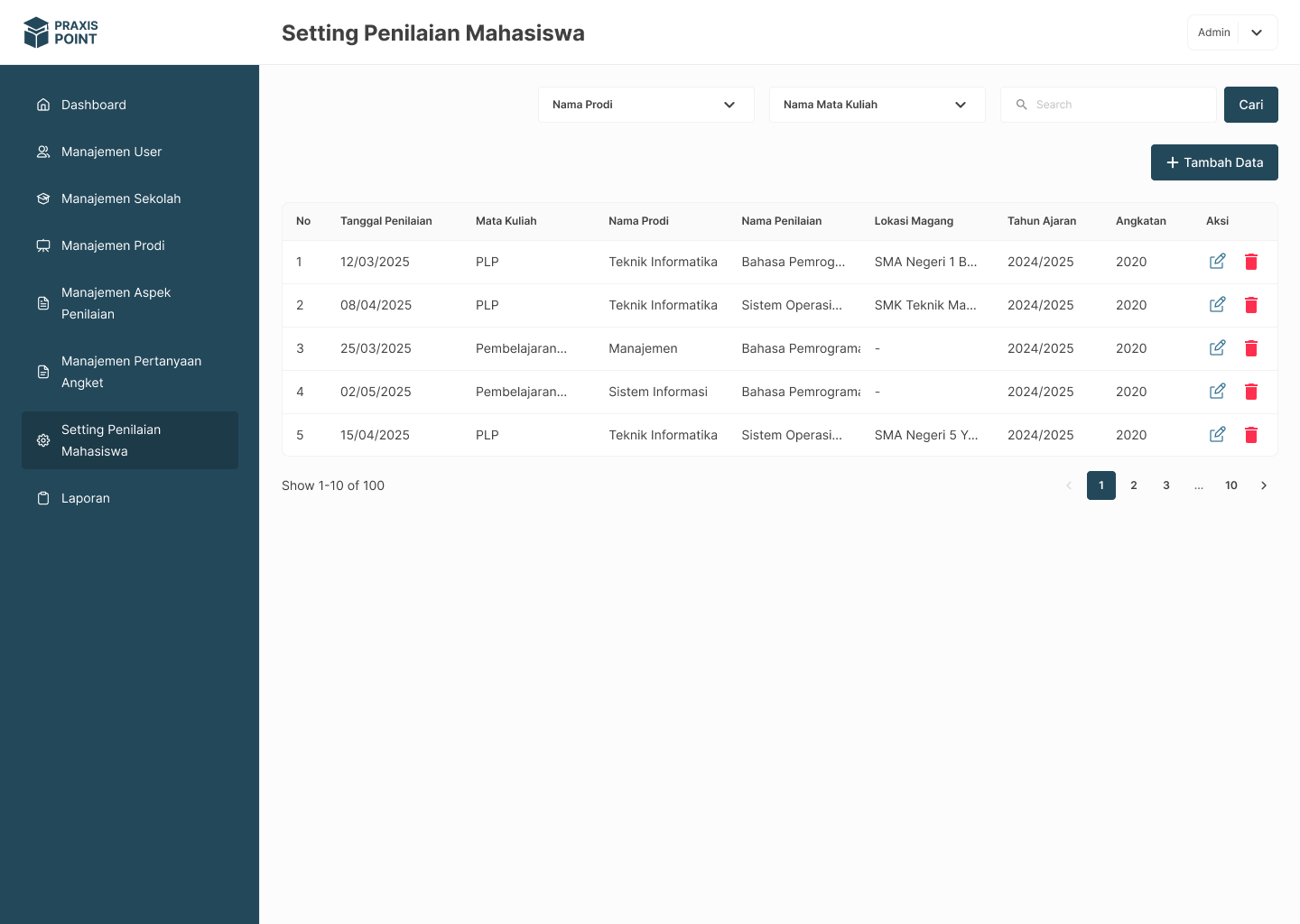 Screenshot SISTEM INFORMASI AKADEMIK DAN MANAJEMEN PENDIDIKAN