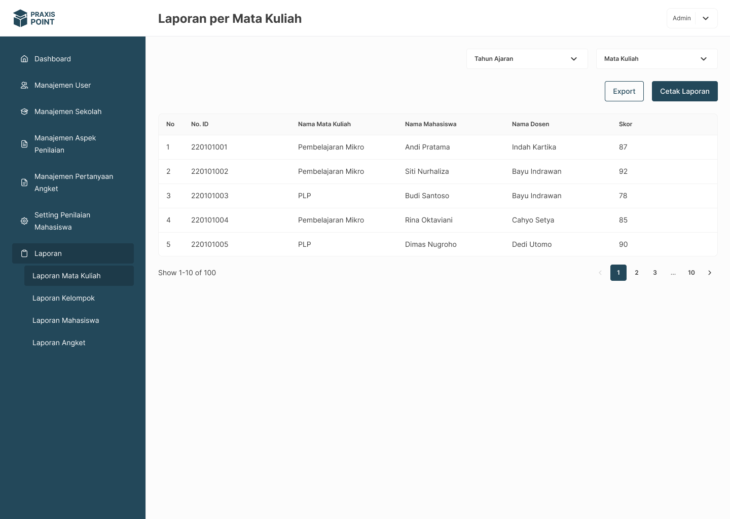 Screenshot SISTEM INFORMASI AKADEMIK DAN MANAJEMEN PENDIDIKAN