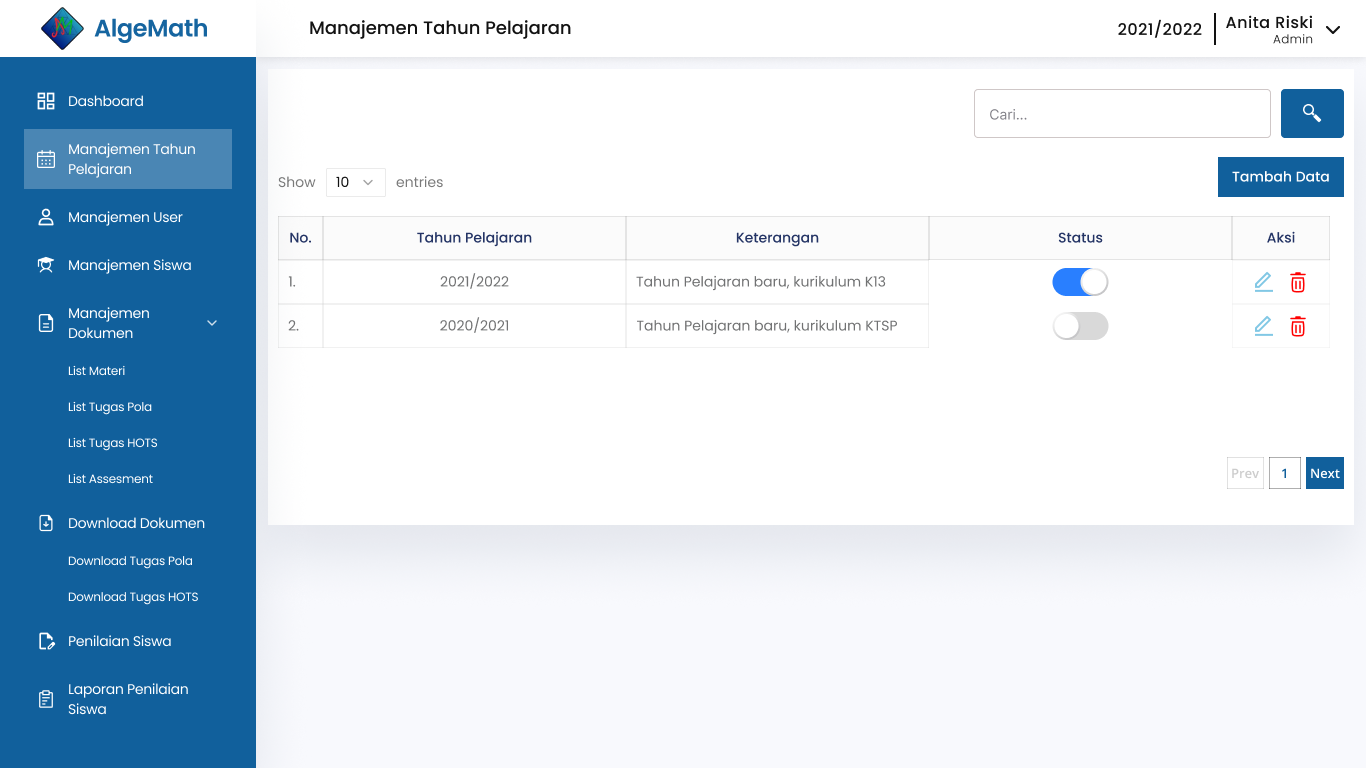 Screenshot SISTEM PEMBELAJARAN DAN PENILAIAN DIGITAL