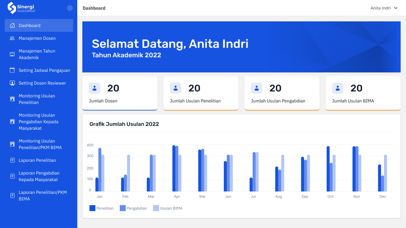Screenshot SISTEM MANAJEMEN PENELITIAN