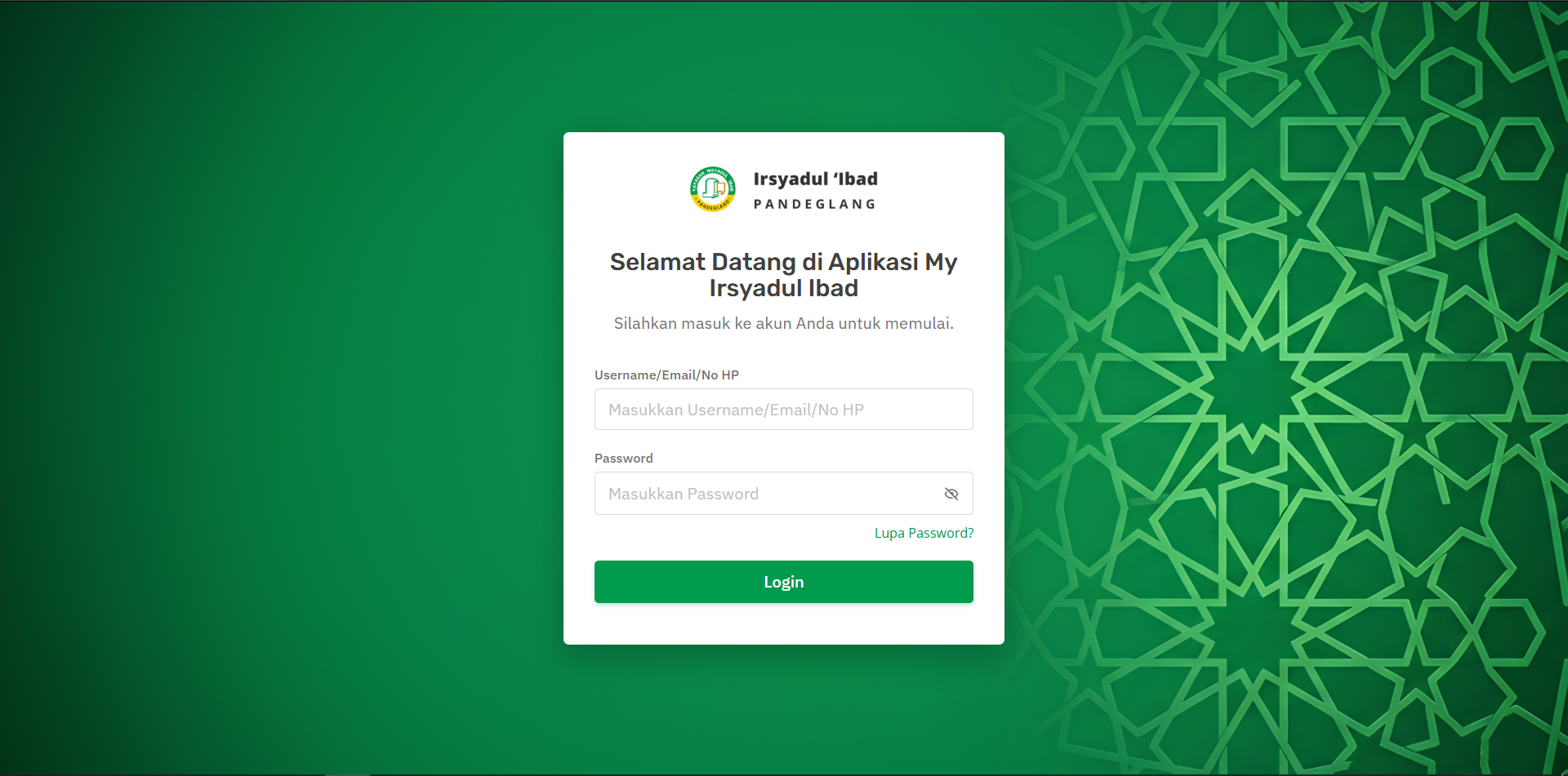 Screenshot SISTEM INFORMASI MANAJEMEN SEKOLAH TERINTEGRASI